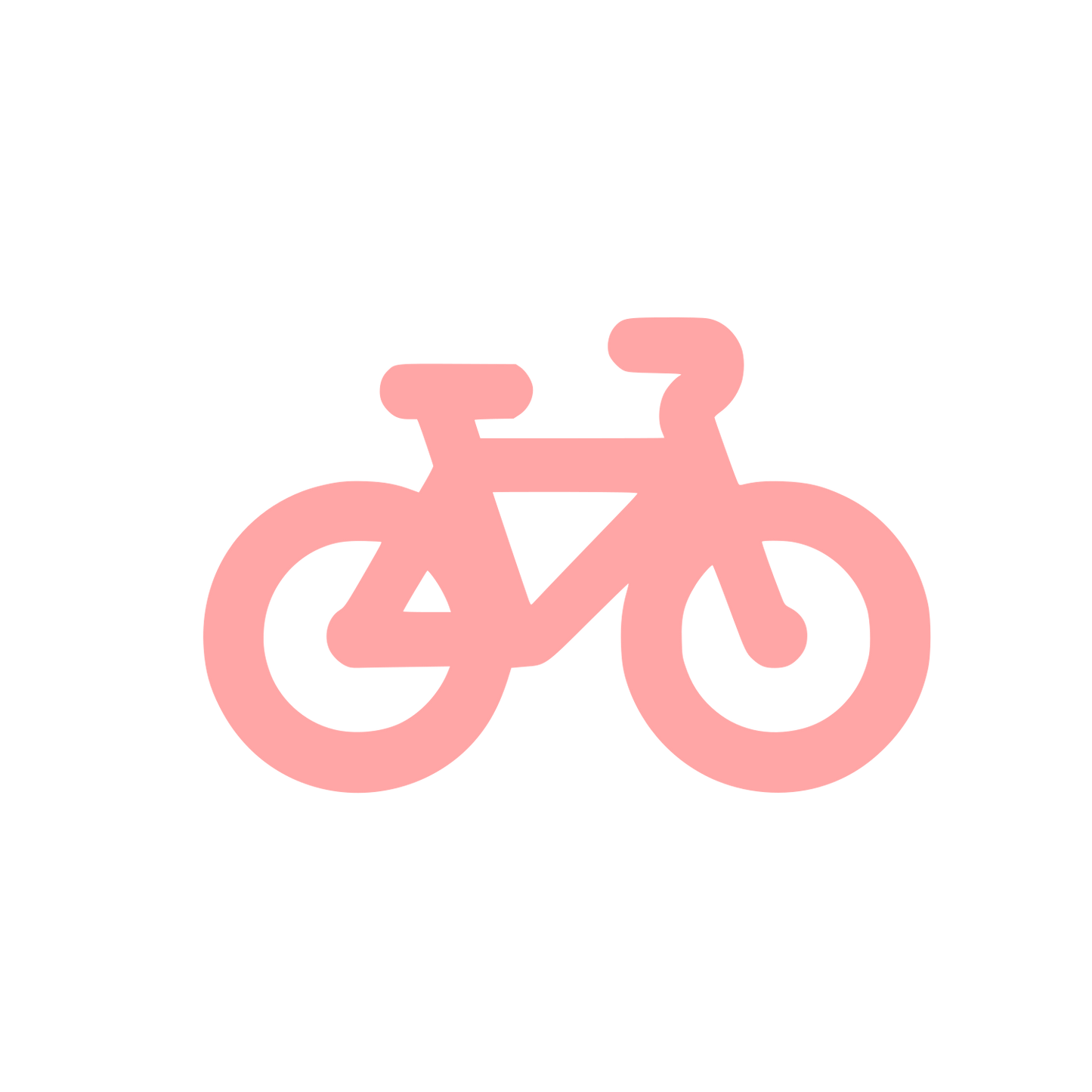 Bicycle Logo Design #ffa6a6