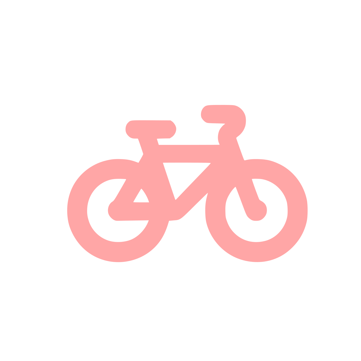 Bicycle Logo Design #ffa6a6