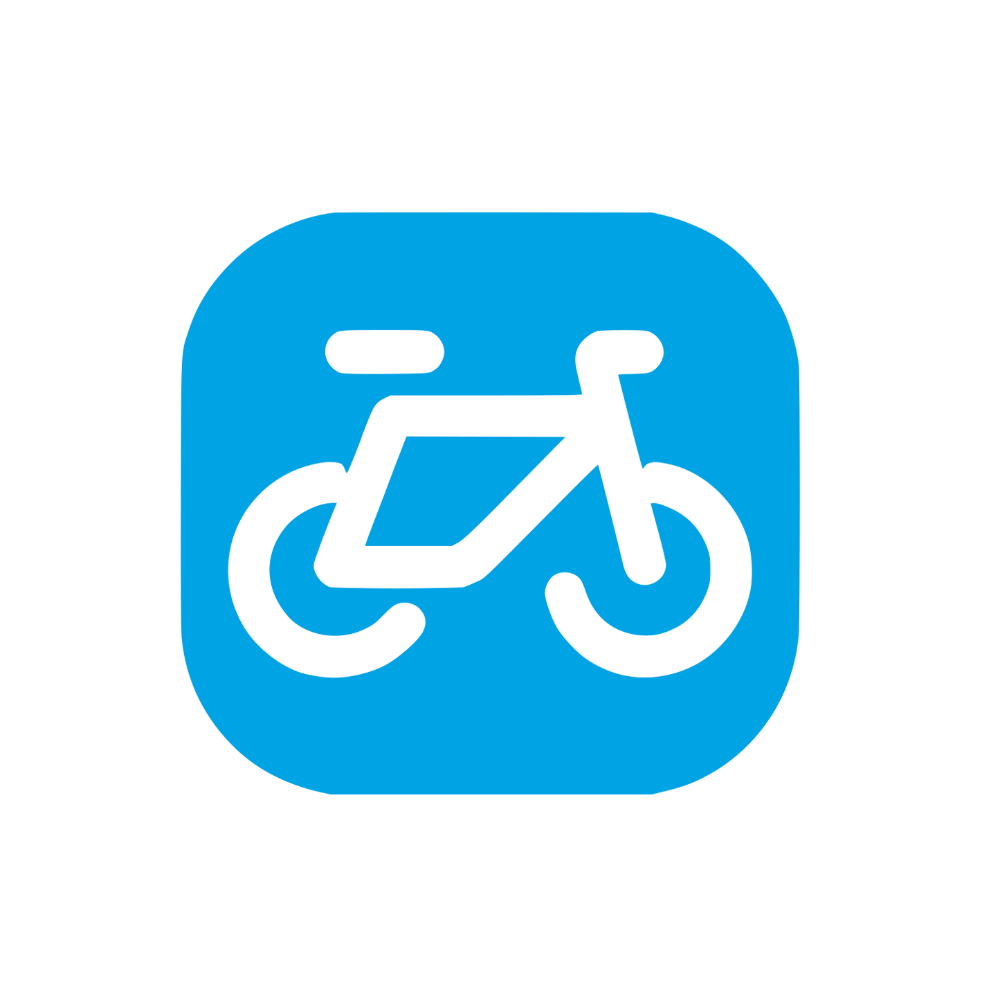 Bicycle Logo Design #00a3e4
