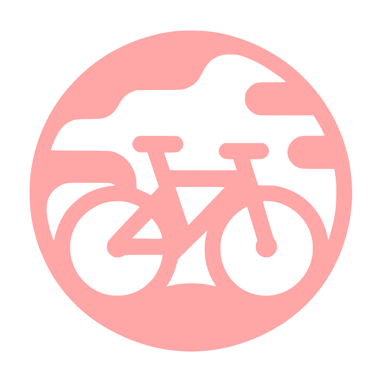 Bicycle Logo Design #ffa6a6