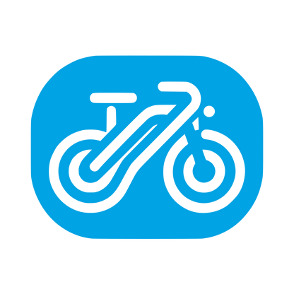 Bicycle Logo Design #00a3e4