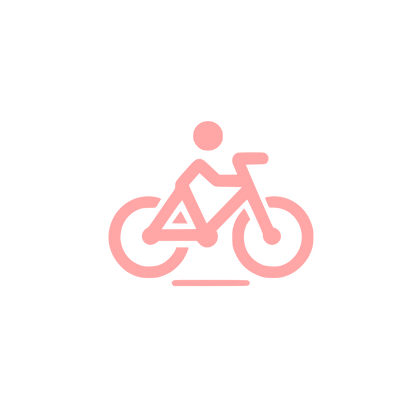 Bicycle Rider Logo #ffa6a6