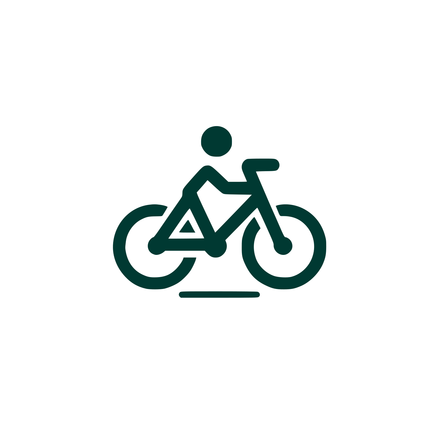 Bicycle Rider Logo #003932