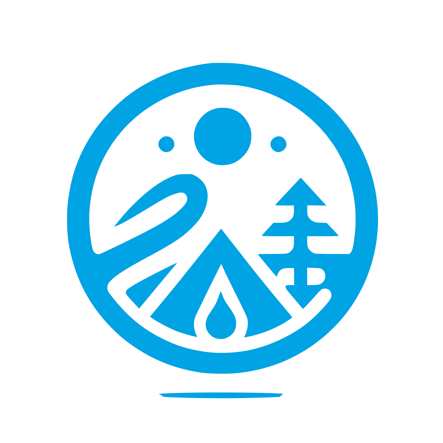 Nature Adventure Logo #00a3e4