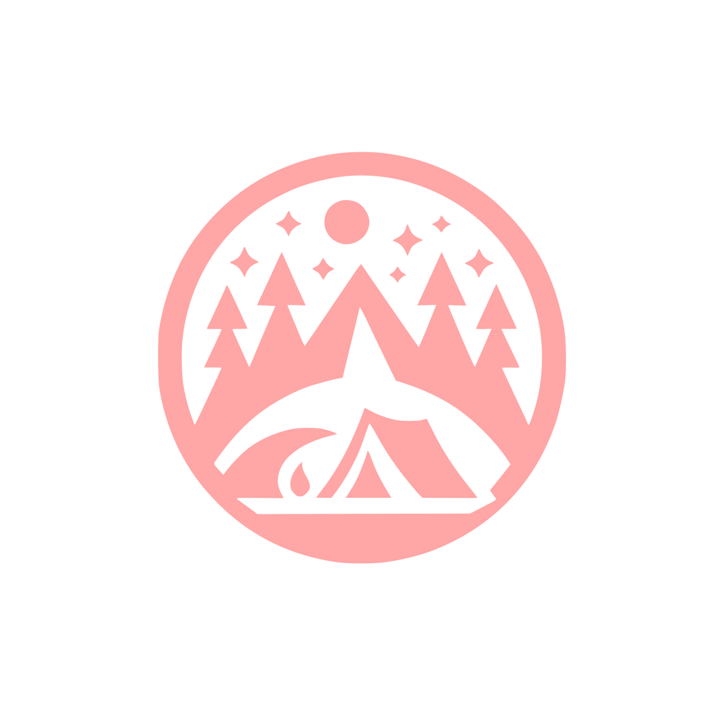 Camping Adventure Logo #ffa6a6