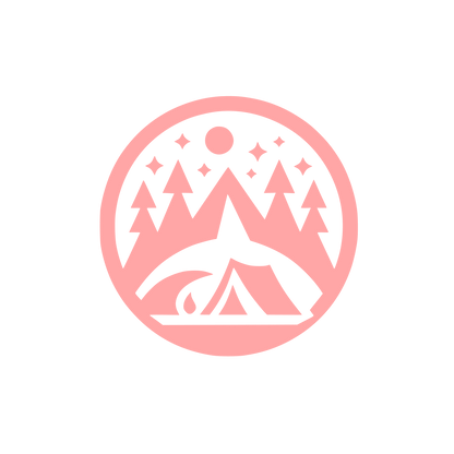 Camping Adventure Logo #ffa6a6