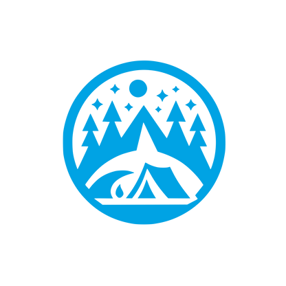 Camping Adventure Logo #00a3e4
