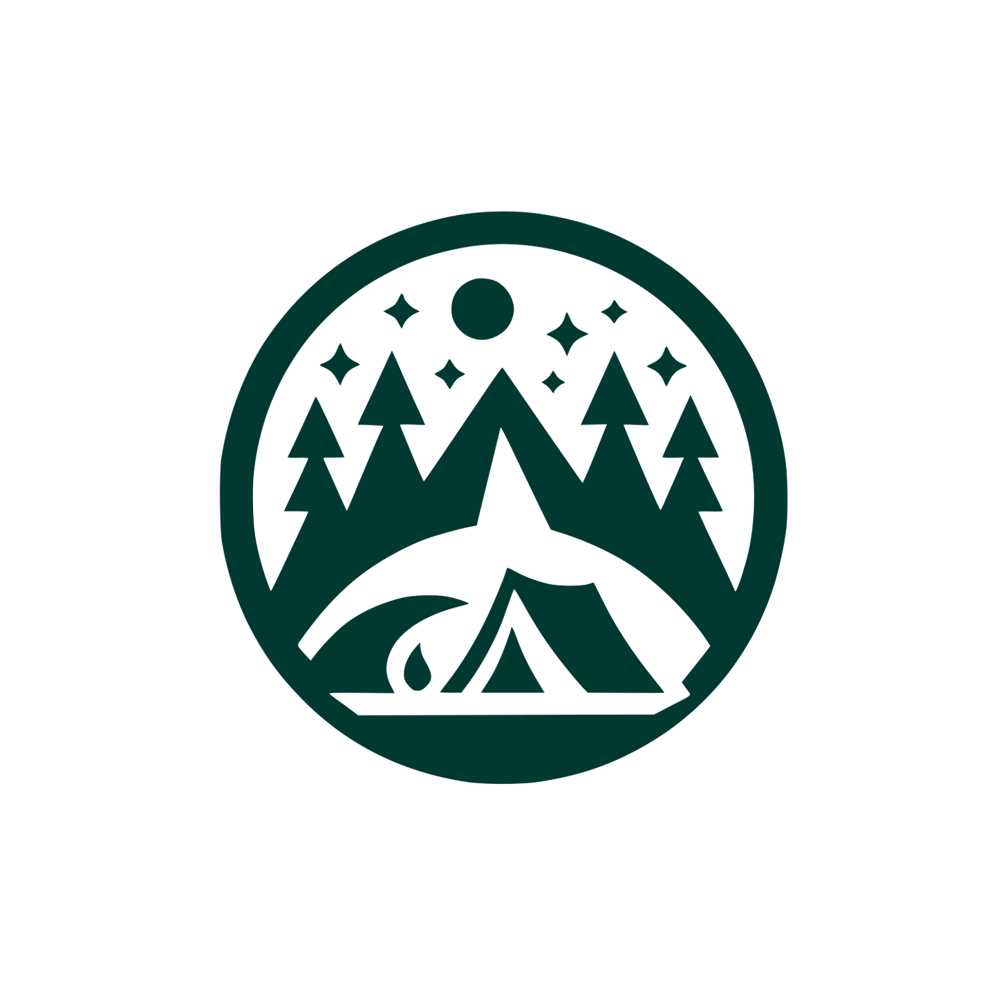 Camping Adventure Logo #003932