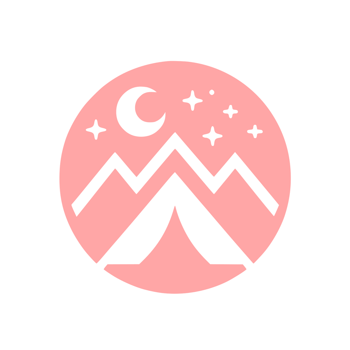 Mountain Adventure Logo #ffa6a6