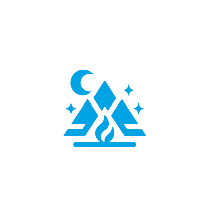 Mountain Campfire Logo #00a3e4