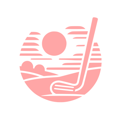 Golf Landscape Logo #ffa6a6