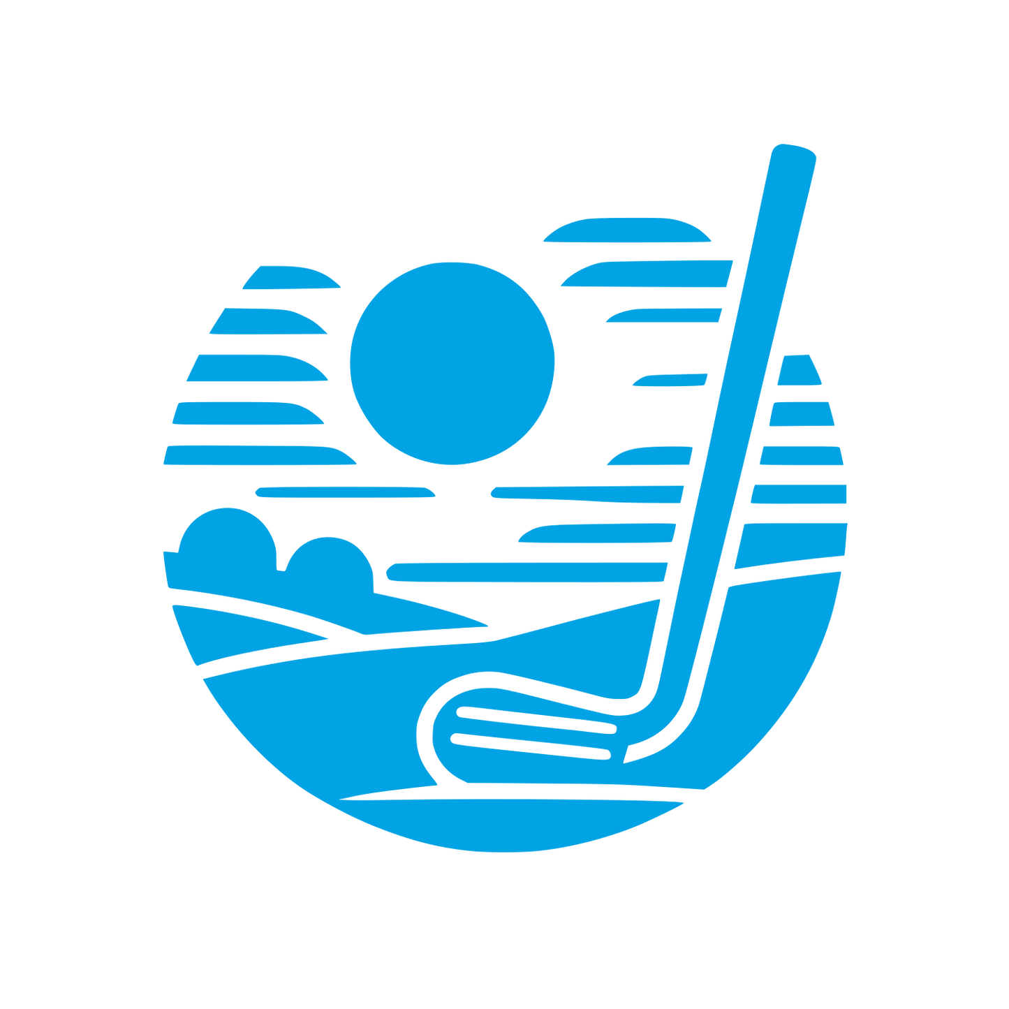 Golf Landscape Logo #00a3e4