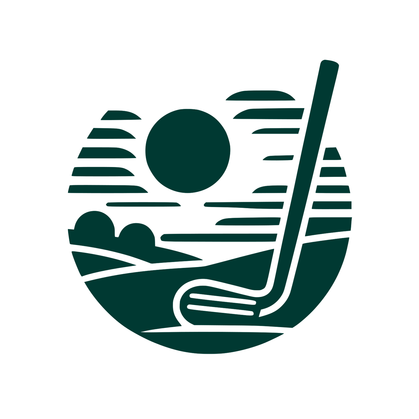 Golf Landscape Logo #003932