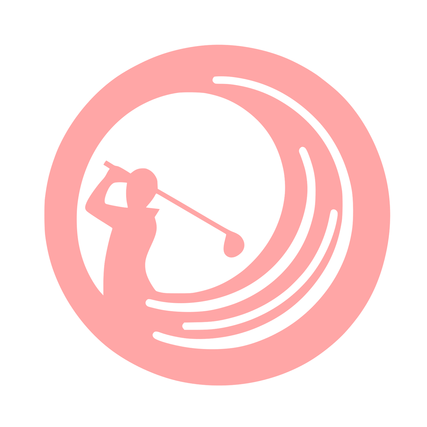 Golf Sports Logo #ffa6a6