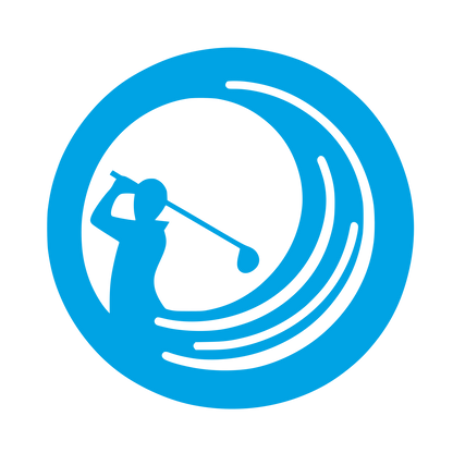 Golf Sports Logo #00a3e4