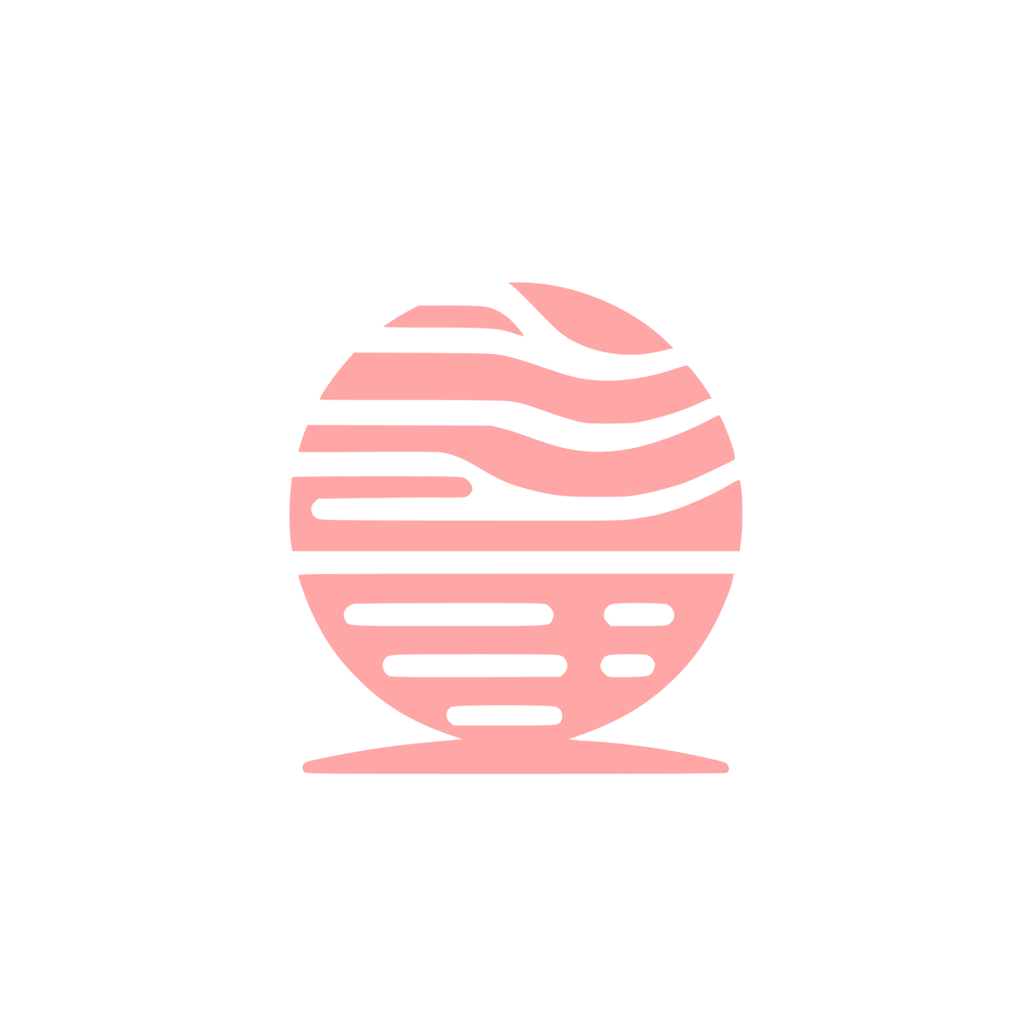 Globe Golf Logo #ffa6a6