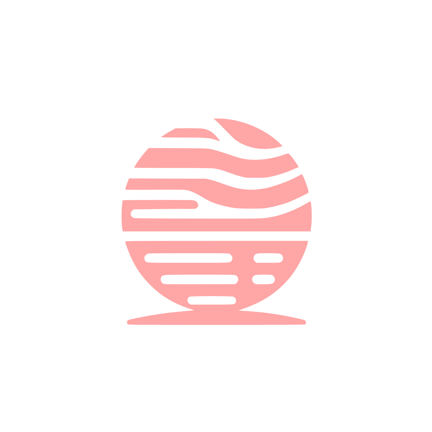 Globe Golf Logo #ffa6a6