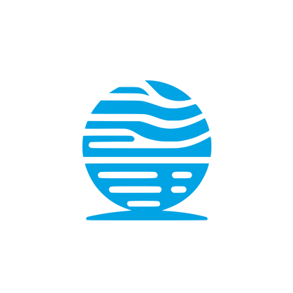 Globe Golf Logo #00a3e4