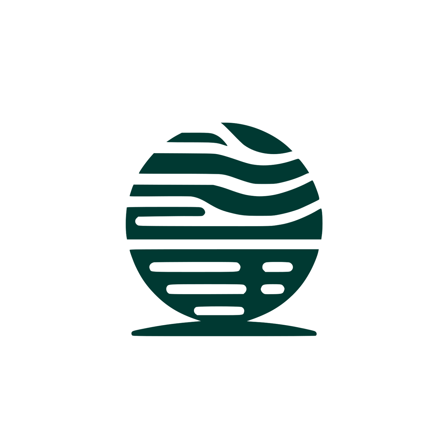 Globe Golf Logo #003932
