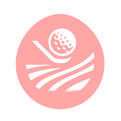 Golf Swing Logo Design #ffa6a6