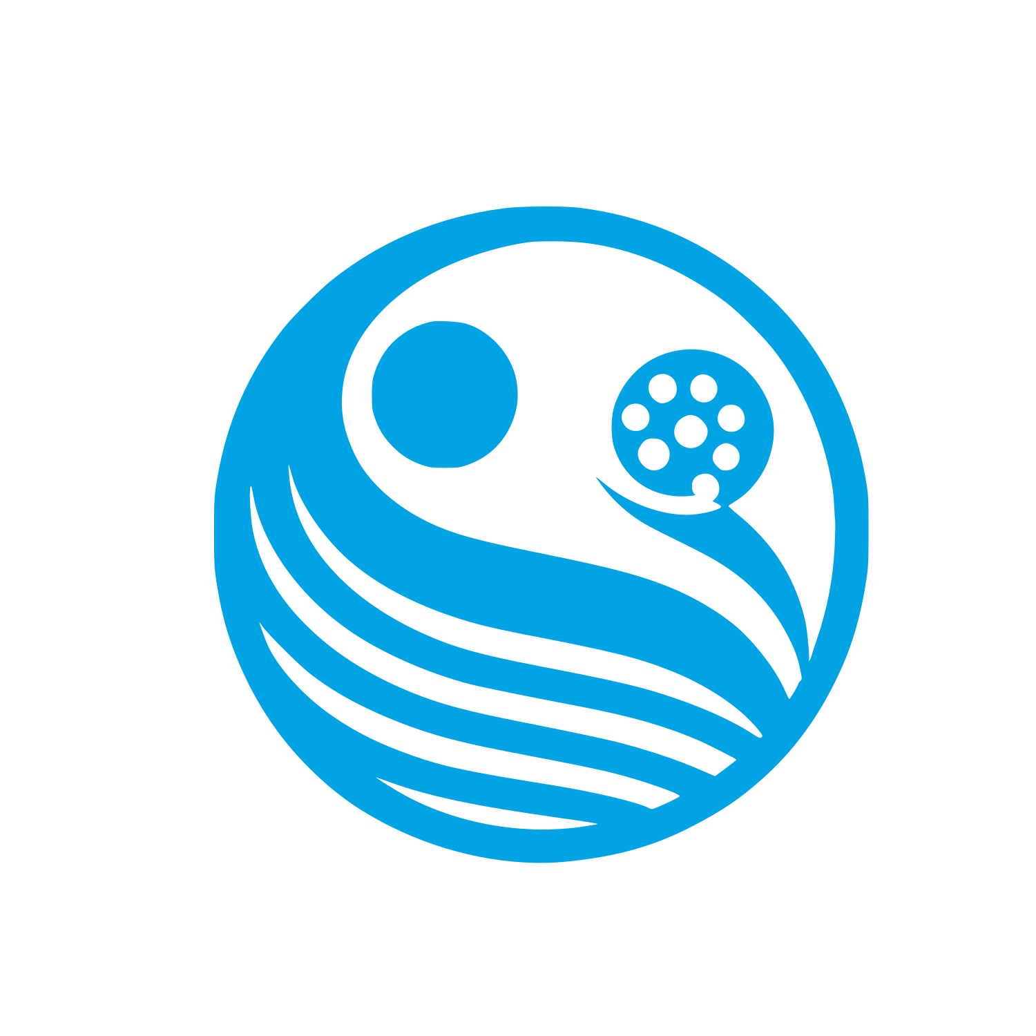 Golf Club Nature Logo #00a3e4