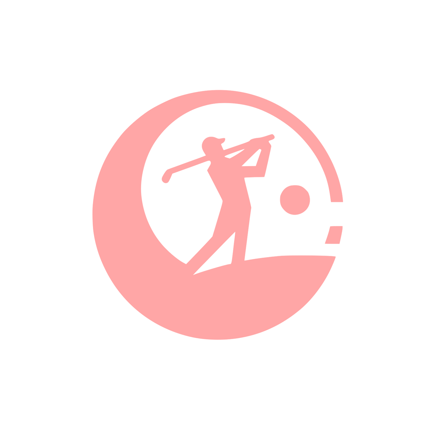 Golf Sports Logo Design #ffa6a6