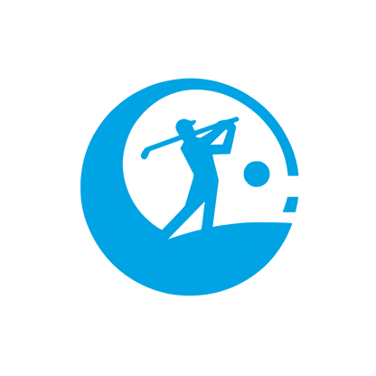 Golf Sports Logo Design #00a3e4