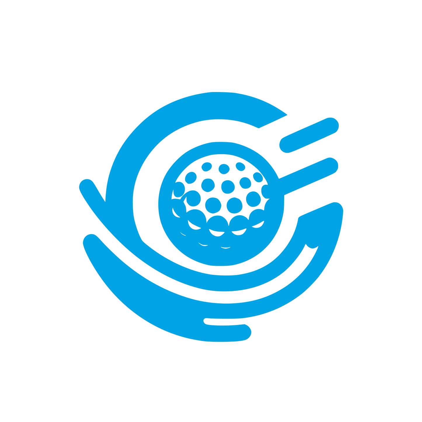 Golf Motion Logo #00a3e4