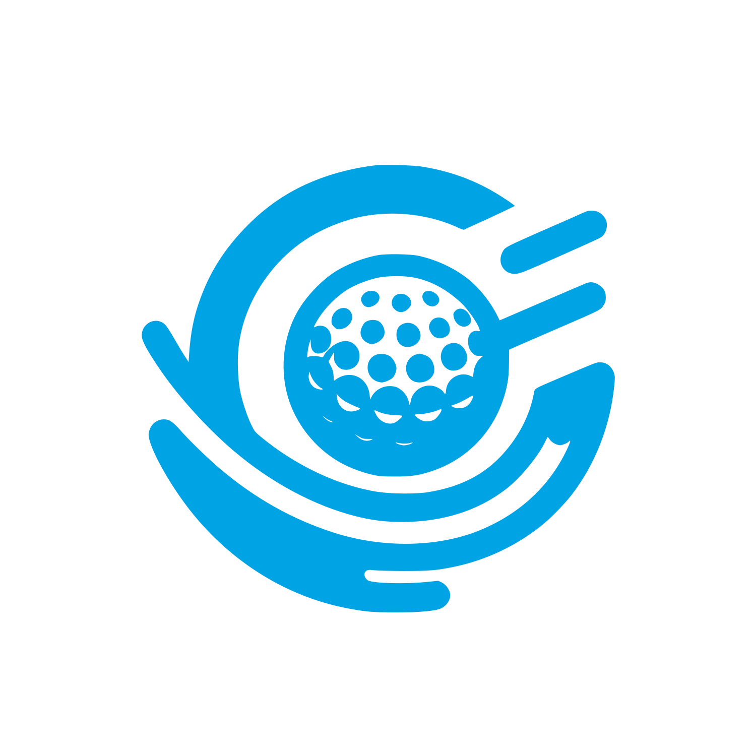 Golf Motion Logo #00a3e4