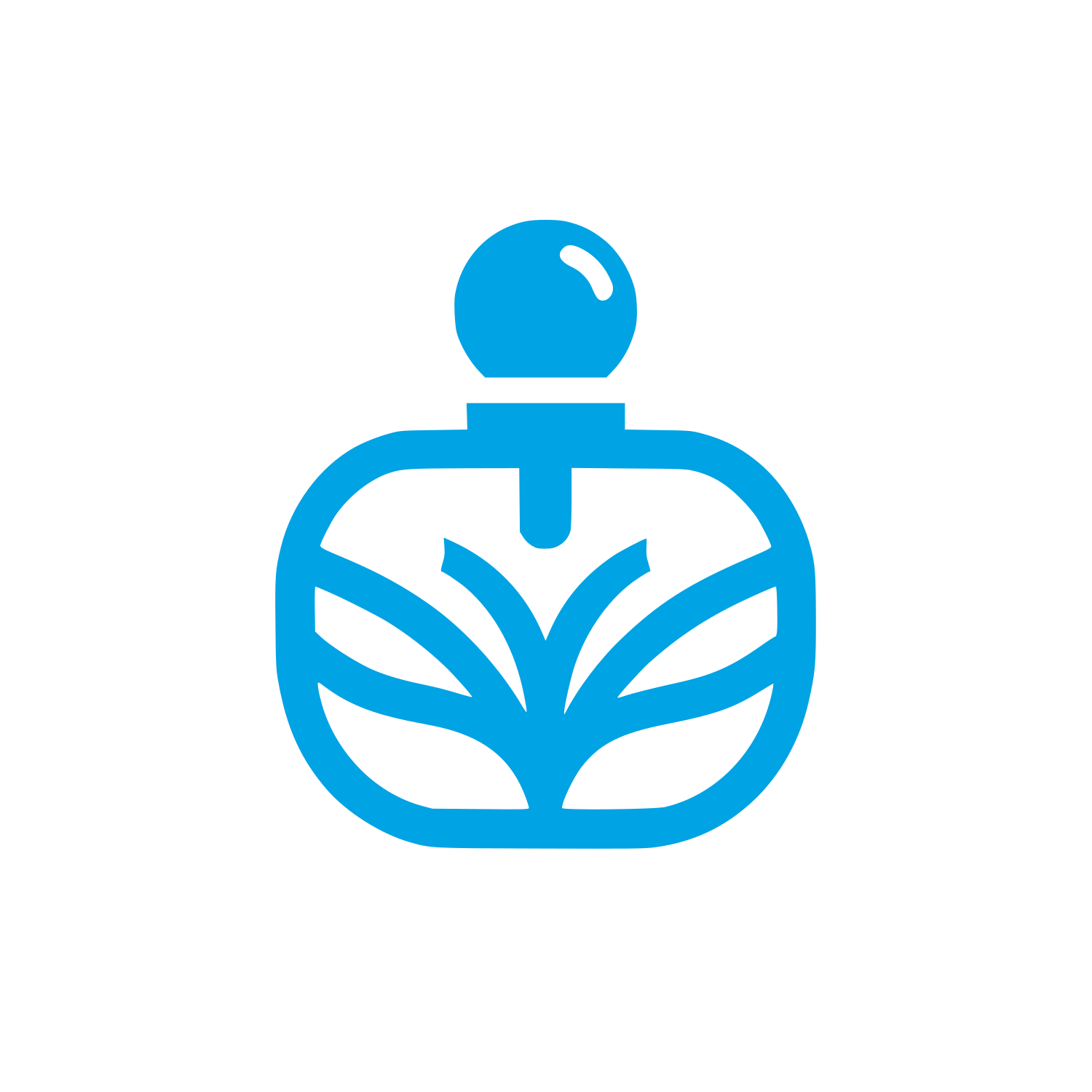 Perfume Bottle Logo #00a3e4