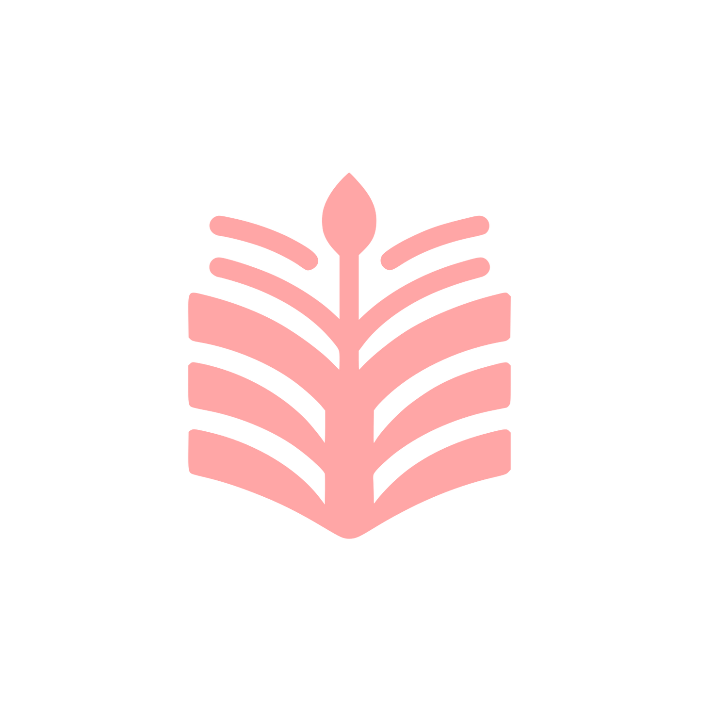 Leaf Design Logo #ffa6a6