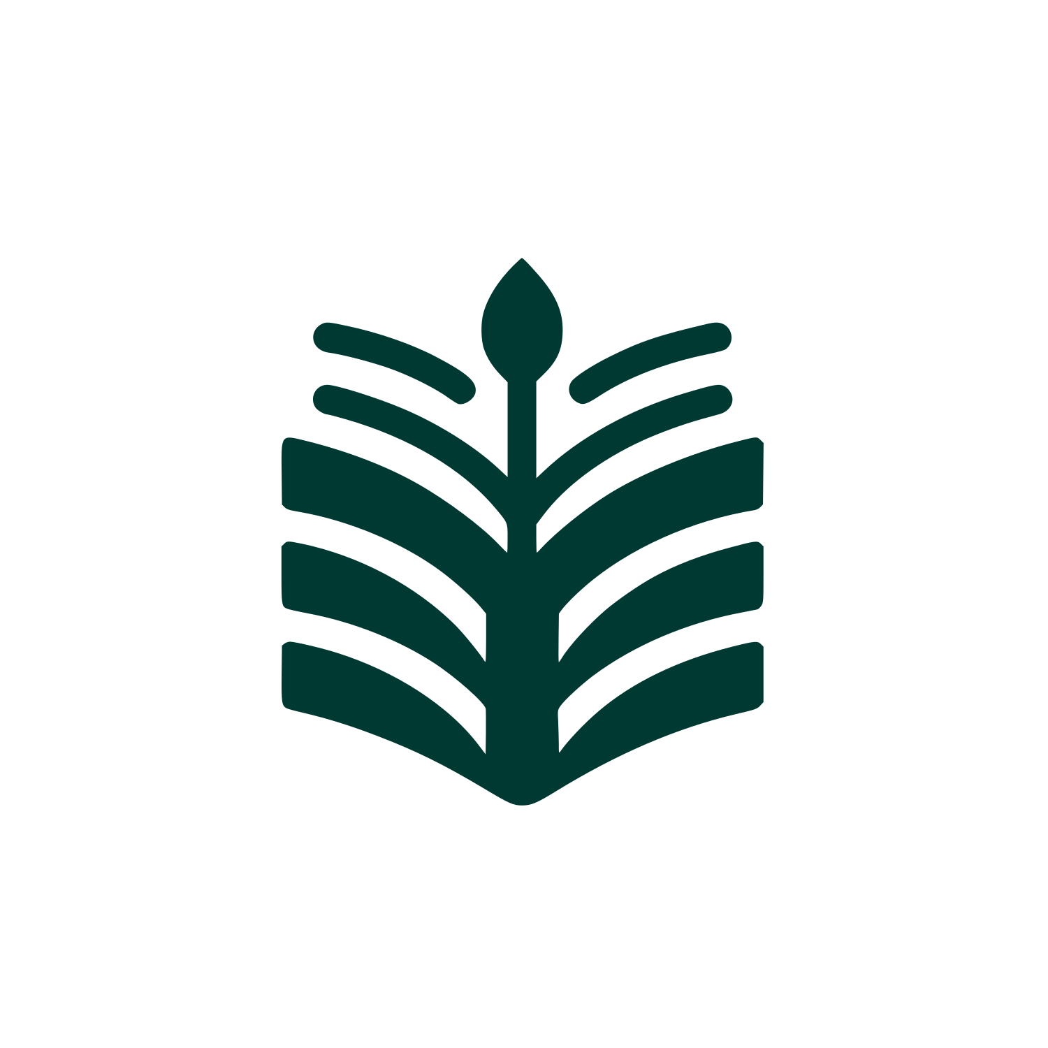 Leaf Design Logo #003932