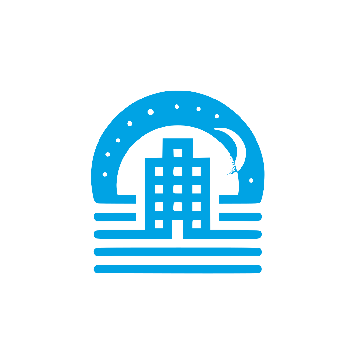 Modern Urban Logo #00a3e4