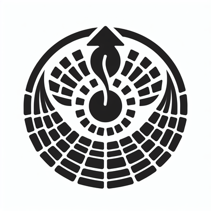 Sun with Wings Badge Icon