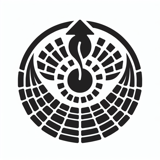Sun with Wings Badge Icon