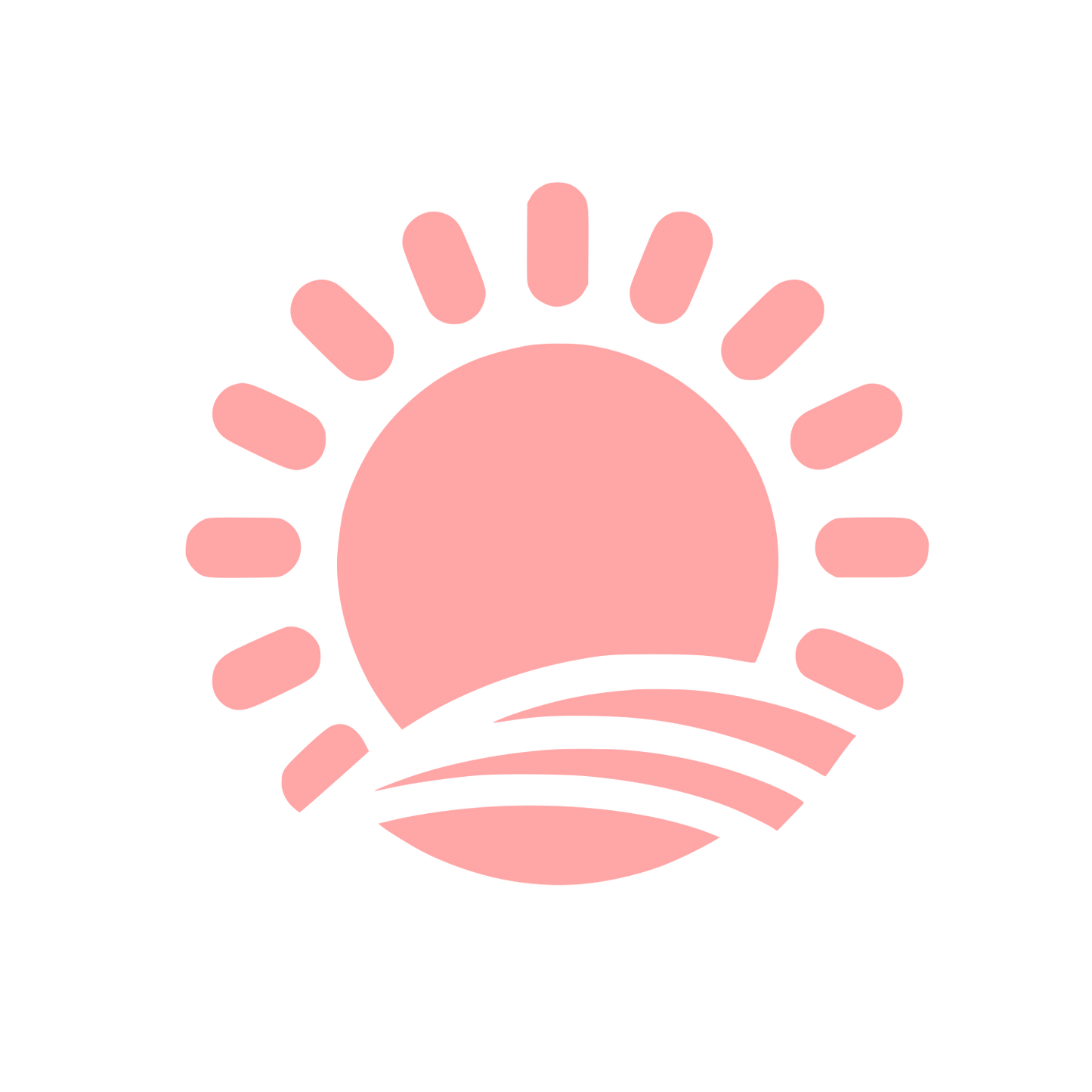 Sunrise Logo Design #ffa6a6