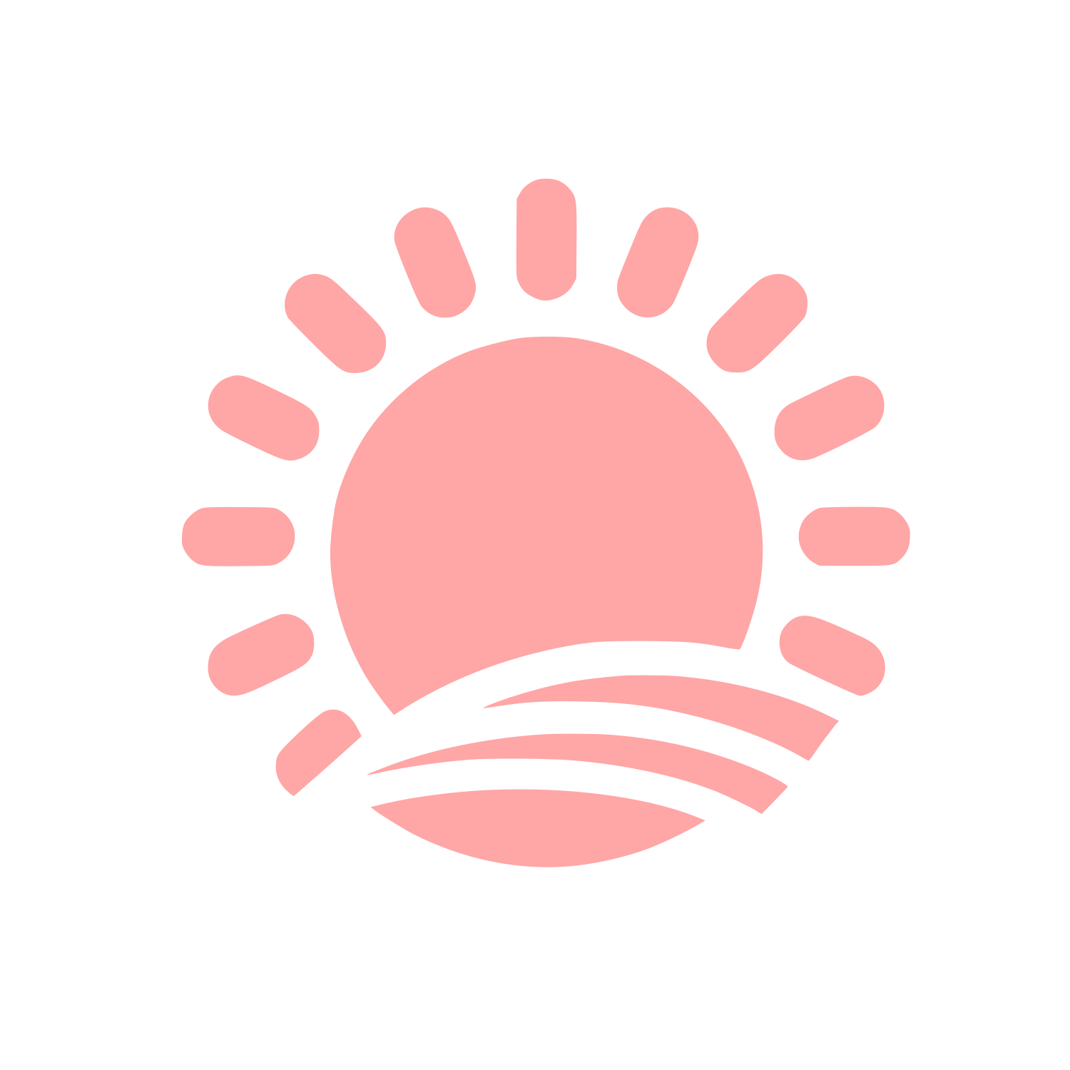 Sunrise Logo Design #ffa6a6