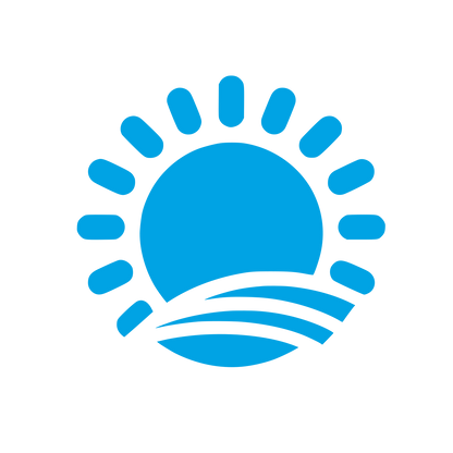 Sunrise Logo Design #00a3e4
