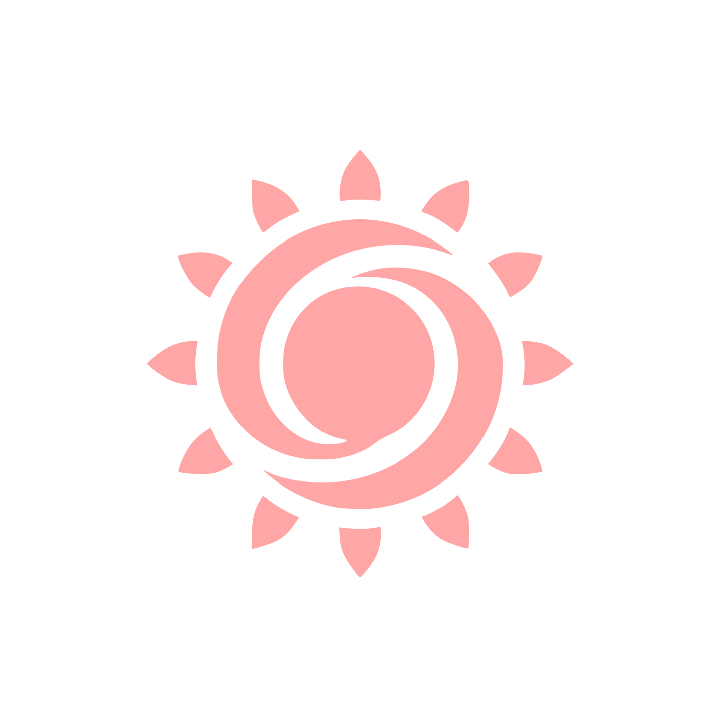 Sunshine Logo Design #ffa6a6