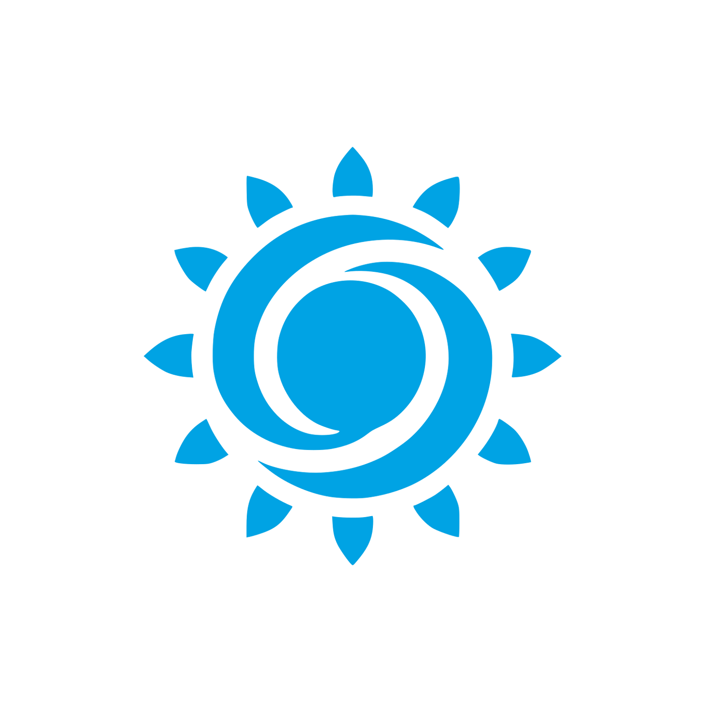 Sunshine Logo Design #00a3e4
