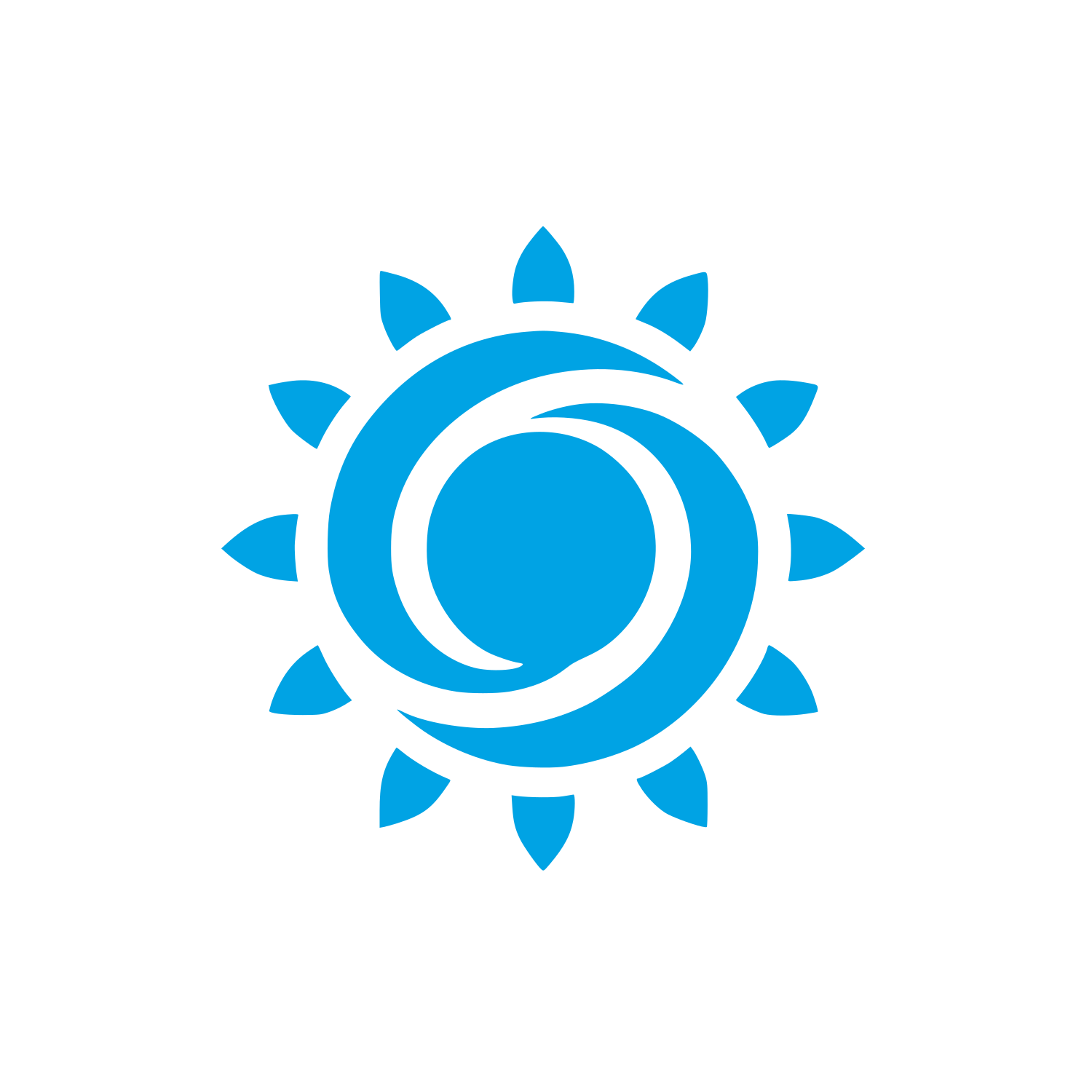 Sunshine Logo Design #00a3e4