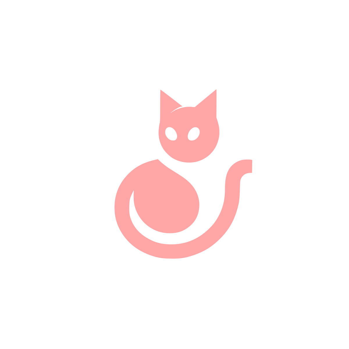 Cat Logo Design #ffa6a6
