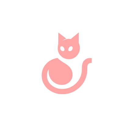 Cat Logo Design #ffa6a6