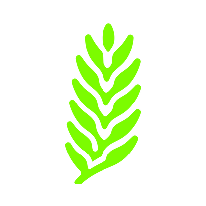 Wheat Stalk Logo #7CFC00