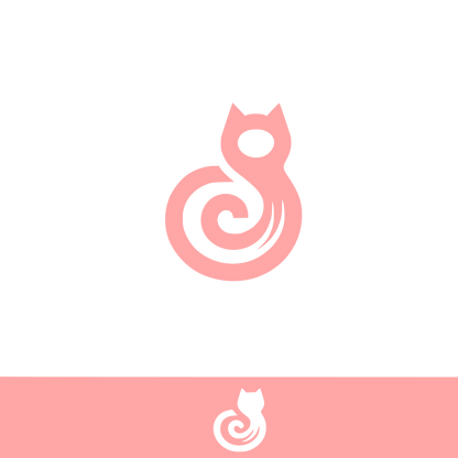Cat Logo Design #ffa6a6