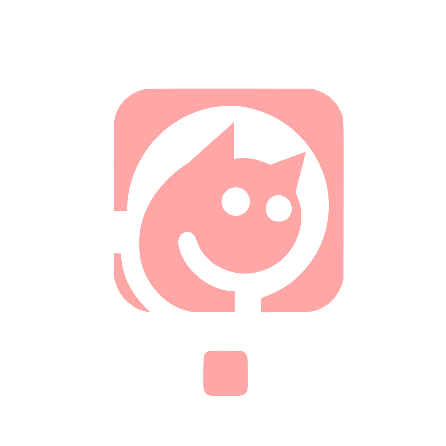 Cat Logo Design #ffa6a6