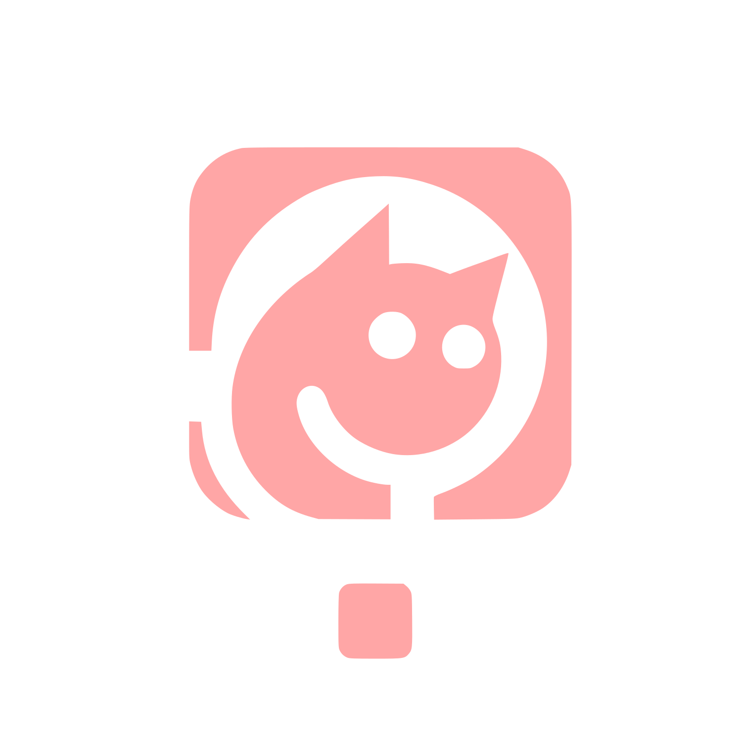 Cat Logo Design #ffa6a6