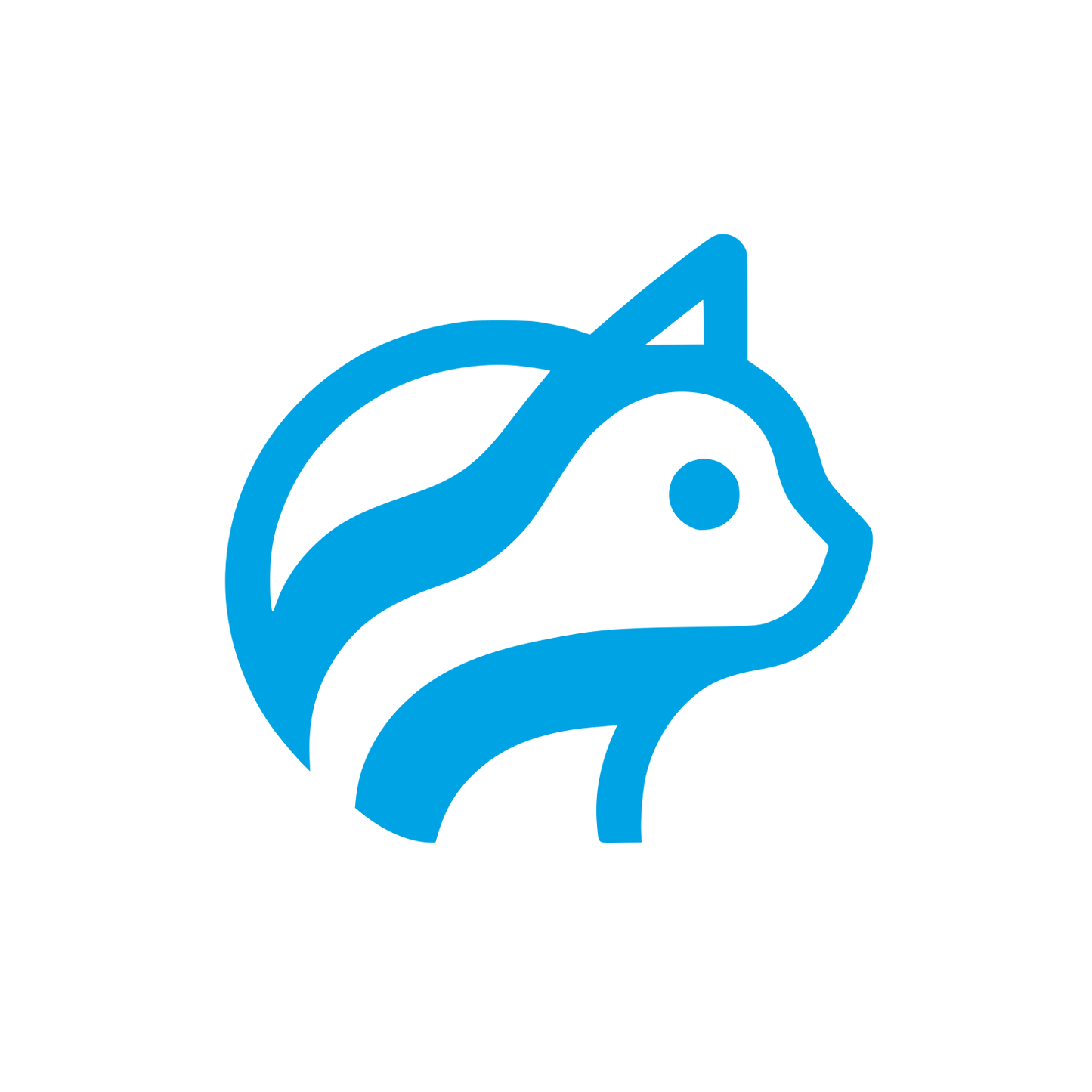 Bold Cat Logo #00a3e4