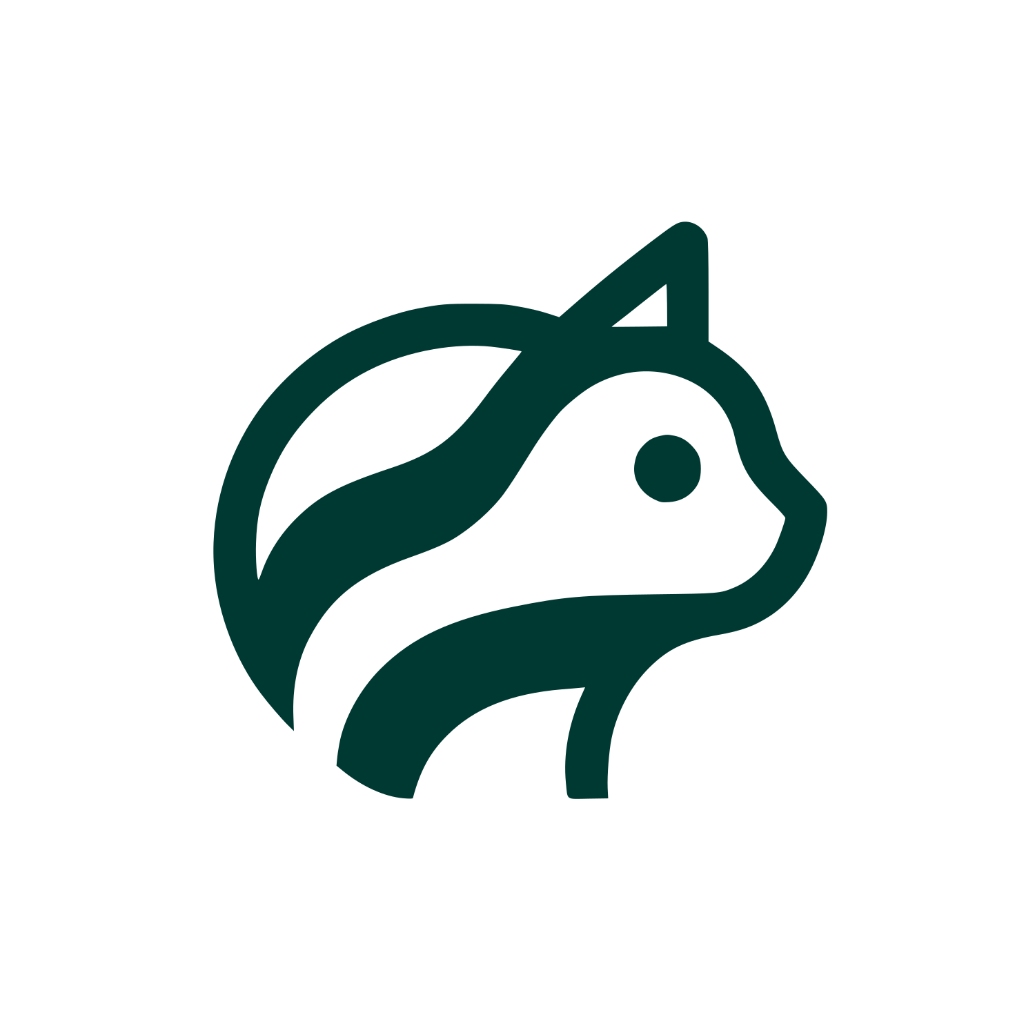 Bold Cat Logo #003932