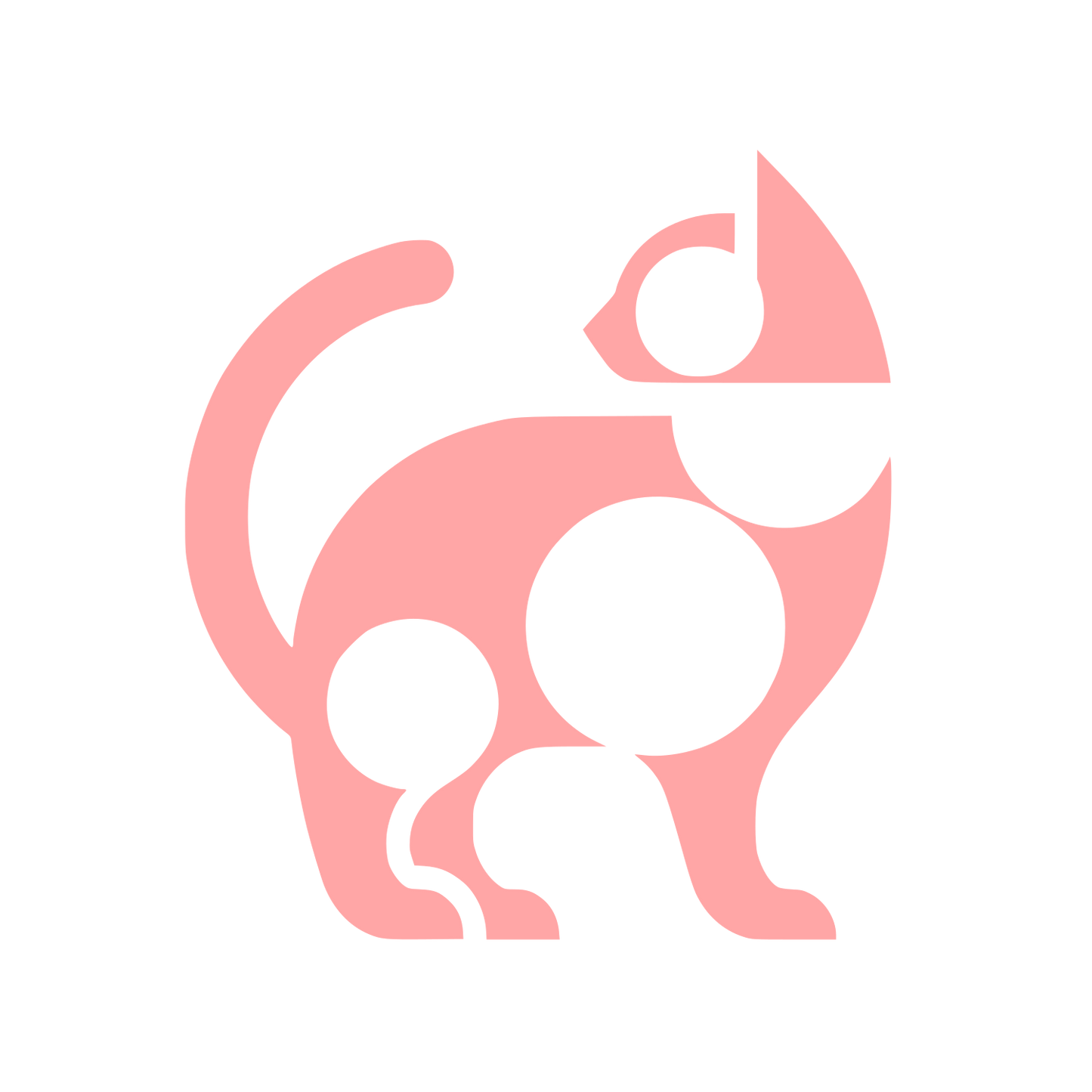 Cat Logo Design #ffa6a6